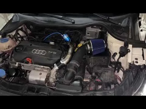 Audi a1 tuning avec soupape d’admission double débit et filtre à air