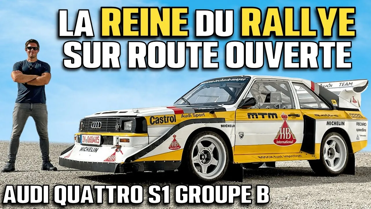 Essai AUDI QUATTRO S1 GROUP B – la REINE du rallye sur ROUTE OUVERTE !!