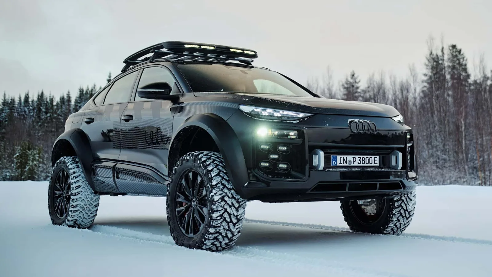Audi a transformé le Q6 E-tron en un tout-terrain avec des essieux portail