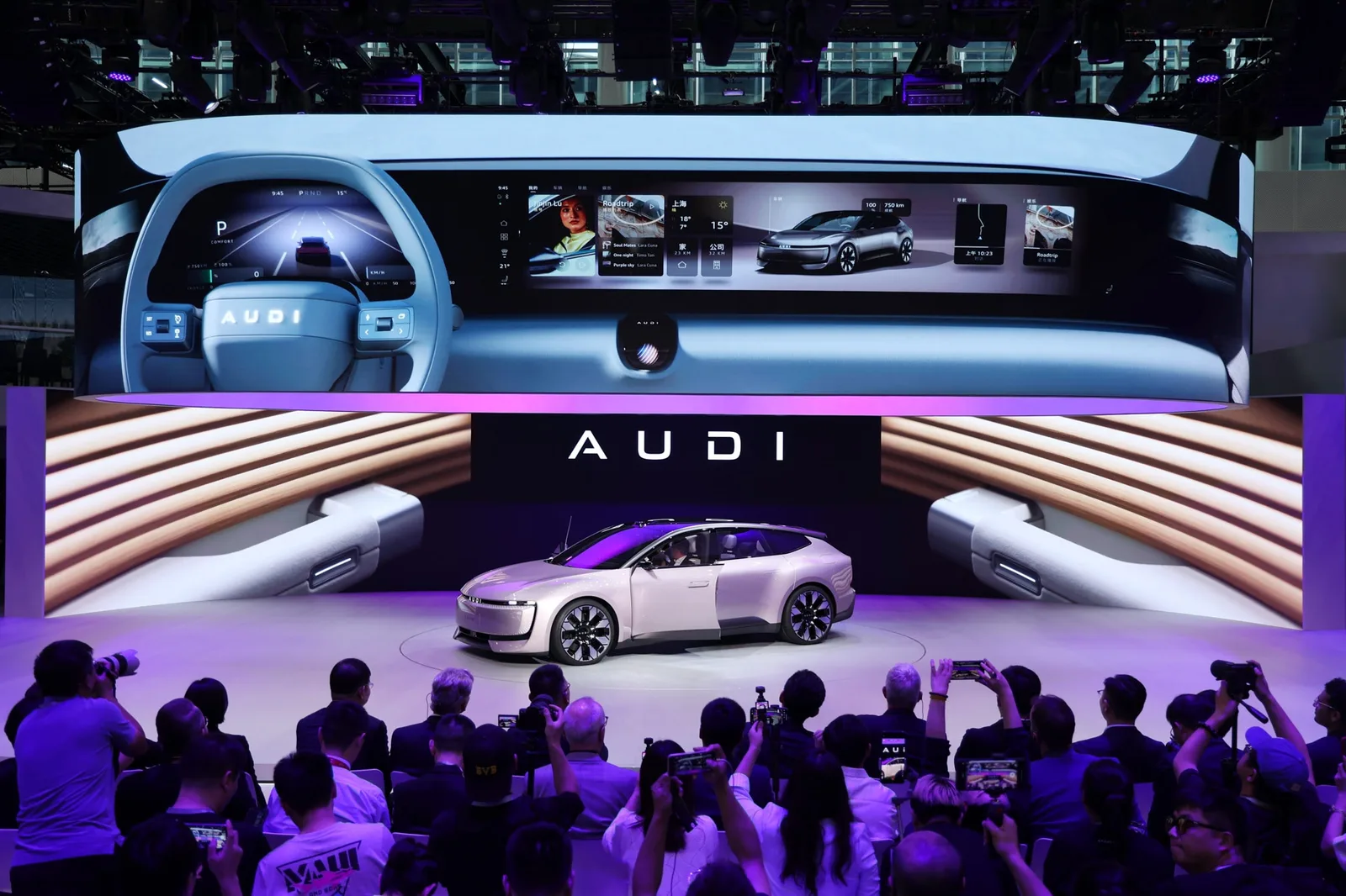 Audi présente de nouvelles voitures électriques au salon Auto Guangzhou