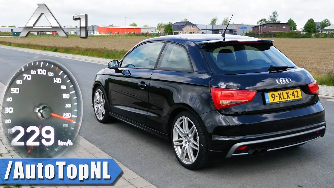 Audi A1 1.4 TFSI 0-229 Accélération et son par autotopnl