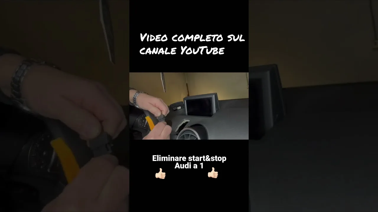 Eliminare start&stop audi A1 😝 #shorts #audia1 #audi #auto #italy #automotive