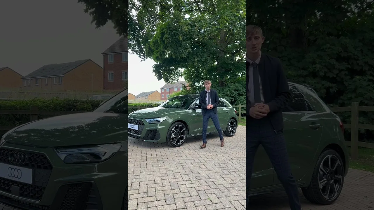 🚗💚 Check out this stunning Audi A1 in district green! 😍 Drop your thoughts in the comments! #AudiA1