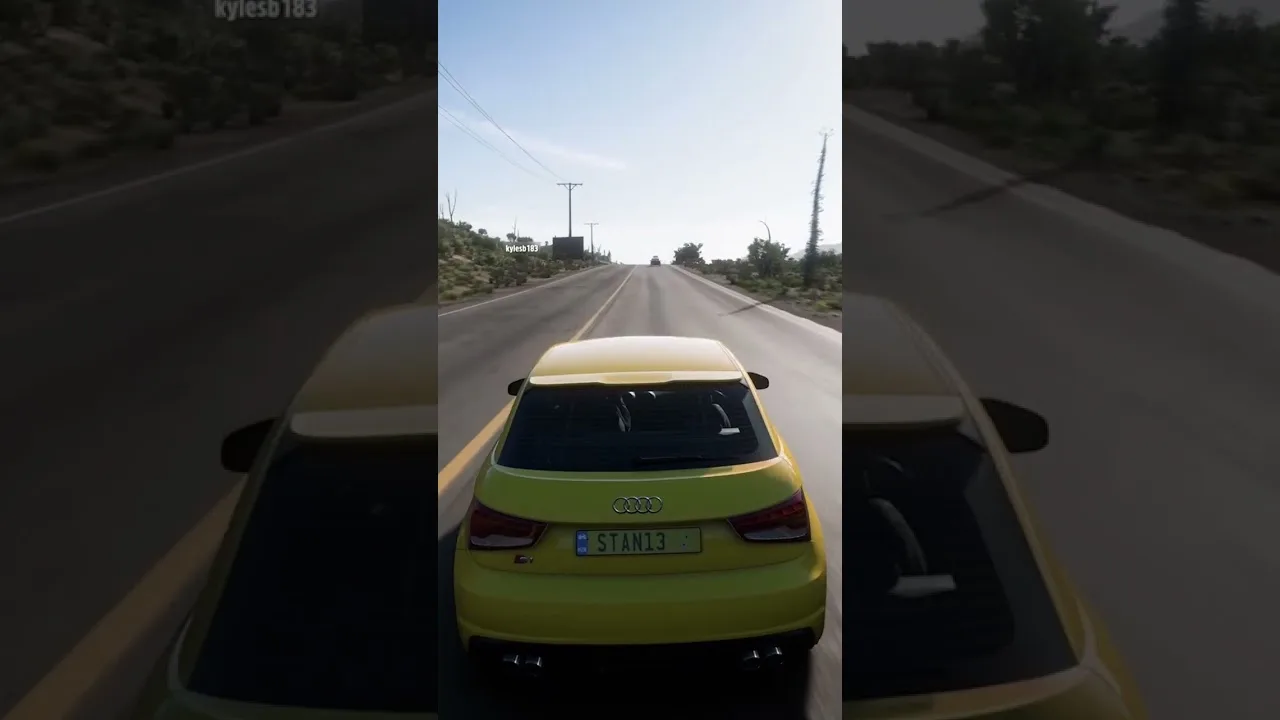 insane audi rs1 flames #forzahorizon5