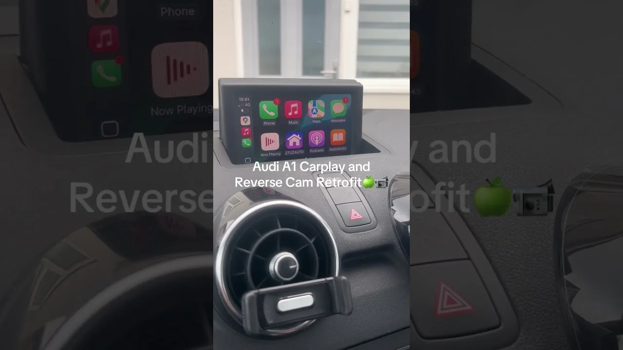 Audi A1 8X Apple Carplay And Reverse Cam installation