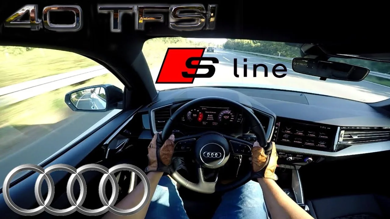 2019 Audi A1 40 TFSI Sportback S-line (200 HP) POV Testdrive AUTOBAHN Accélération et vitesse