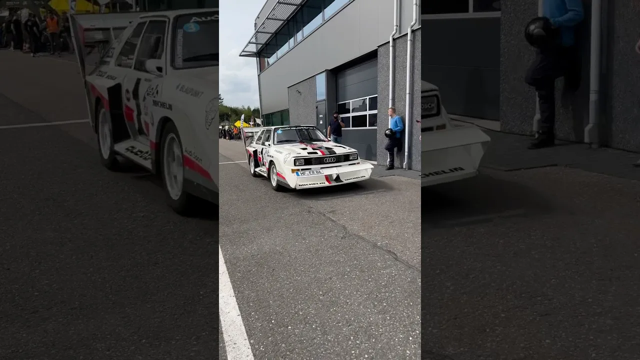 Ur Quattro Audi S1 EX Walter Röhrl with pure 5 cilinder sound #quattro #5cylinder #turbo #groupb
