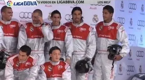 Les joueurs du Real Madrid en karting pour Audi