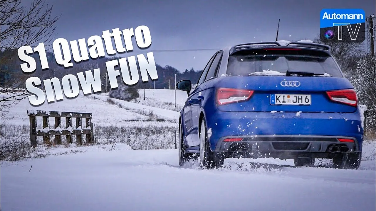 Audi S1 ​​+ EGO-X – NEIGE FUN DRIVE (60FPS)