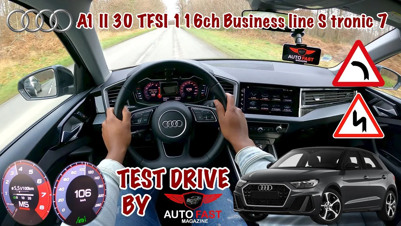 2020 Audi A1 30 TFSI 116 ch S tronic – Essai routier POV 4K