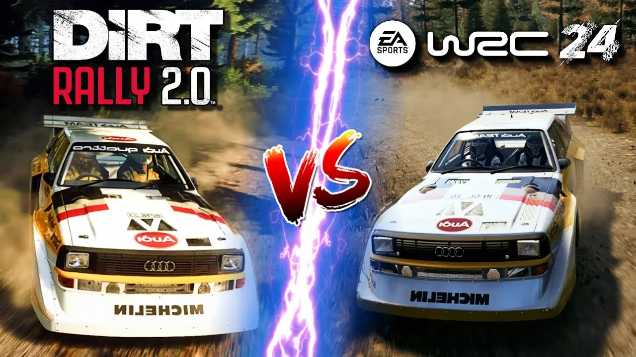 HD Ultra Comparaison Audi Sport Quattro S1 E2 | Dirt Rally 2.0 vs EA WRC 24