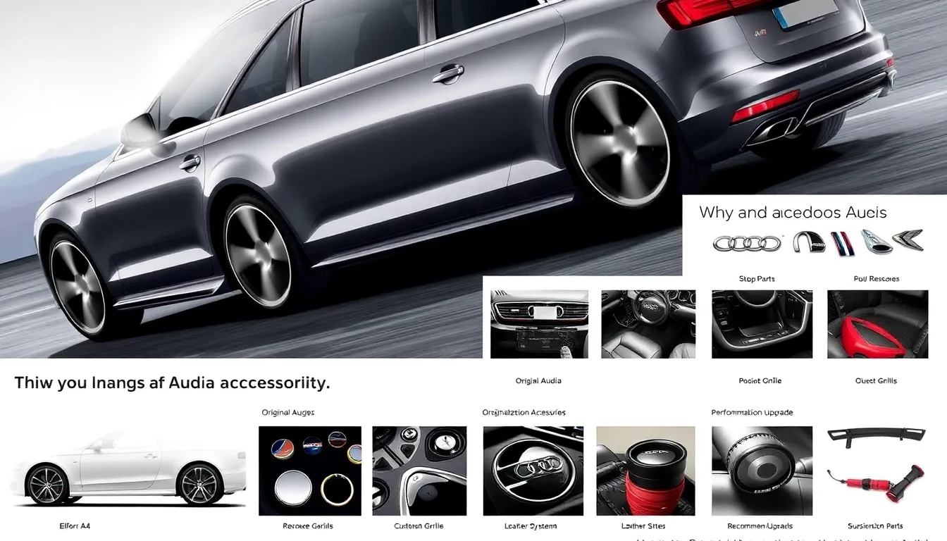 Accessoires Audi A4 : Optimisez le Style et la Performance de Votre Véhicule