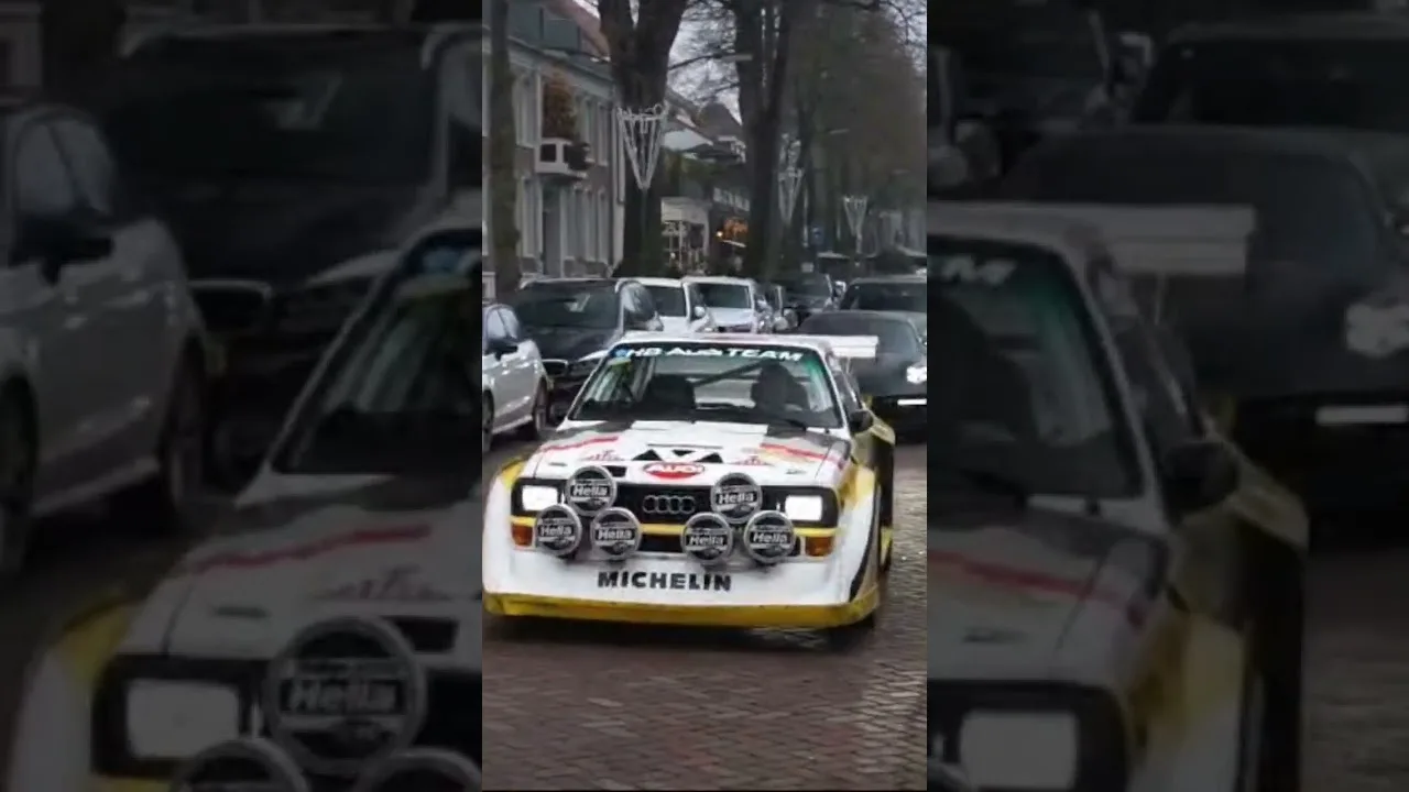 audi s1 quattro pulls it away holy sh’t🤩 and it isnt a replica 🫣