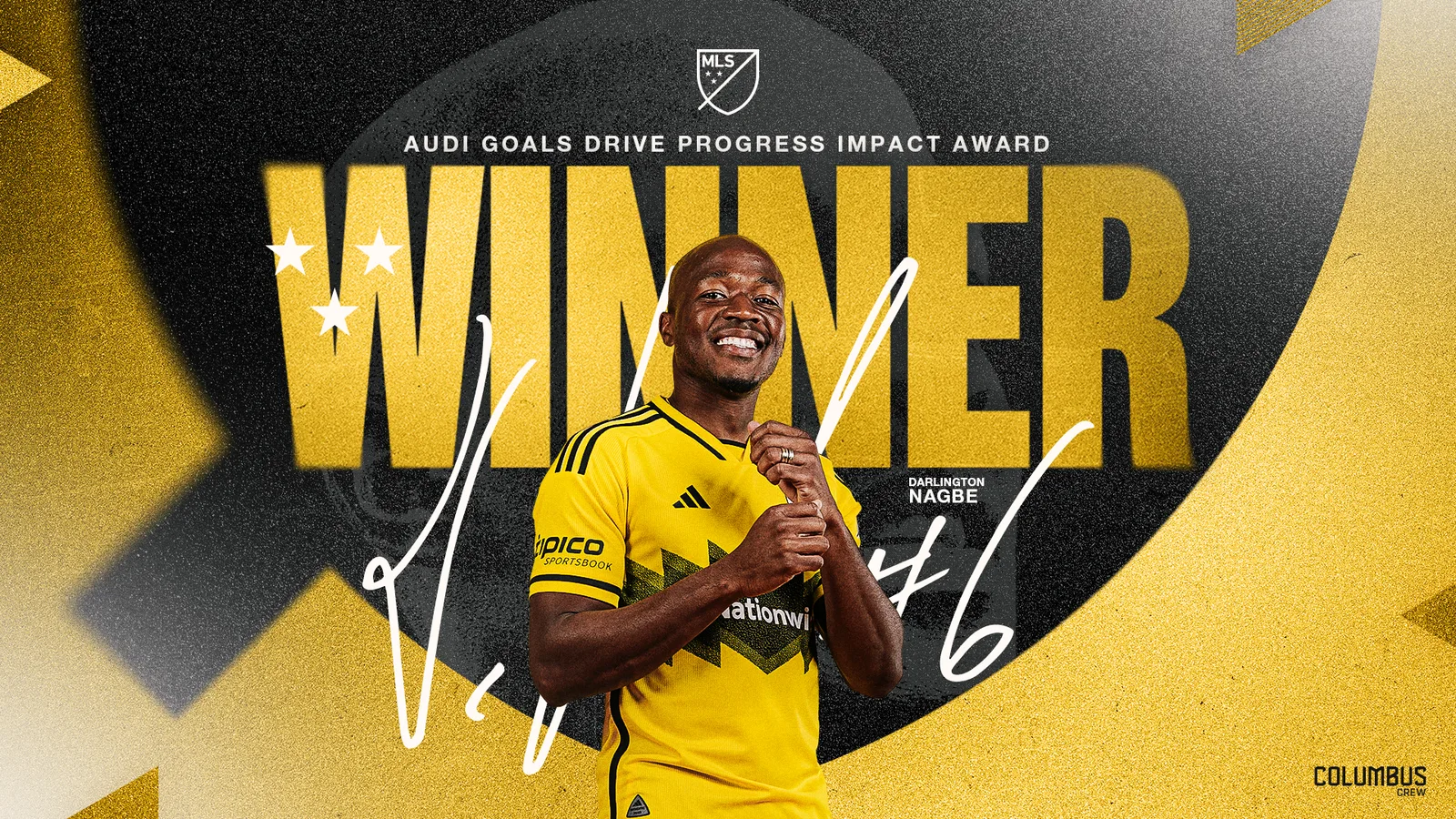 Darlington Nagbe nommé récipiendaire du prix Audi Goals Drive Progress Impact Award 2024