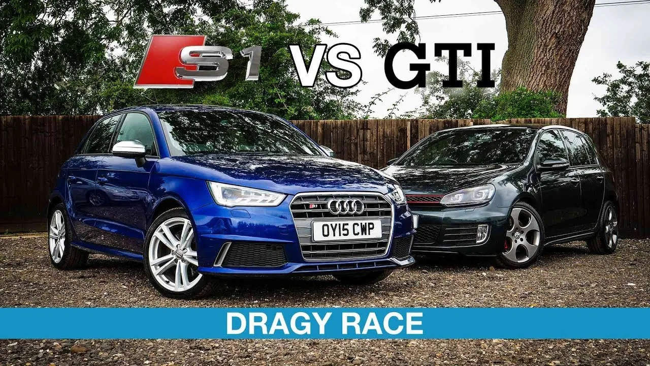 Audi S1 ​​​​contre VW Golf GTI – DRAGY RACE