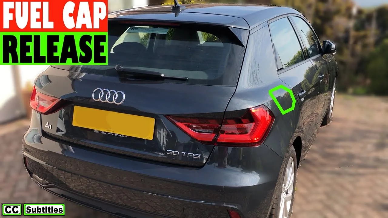 Comment ouvrir le bouchon de remplissage de carburant sur Audi A1 Sportback et utiliser le support de capuchon pour éviter d’endommager votre véhicule