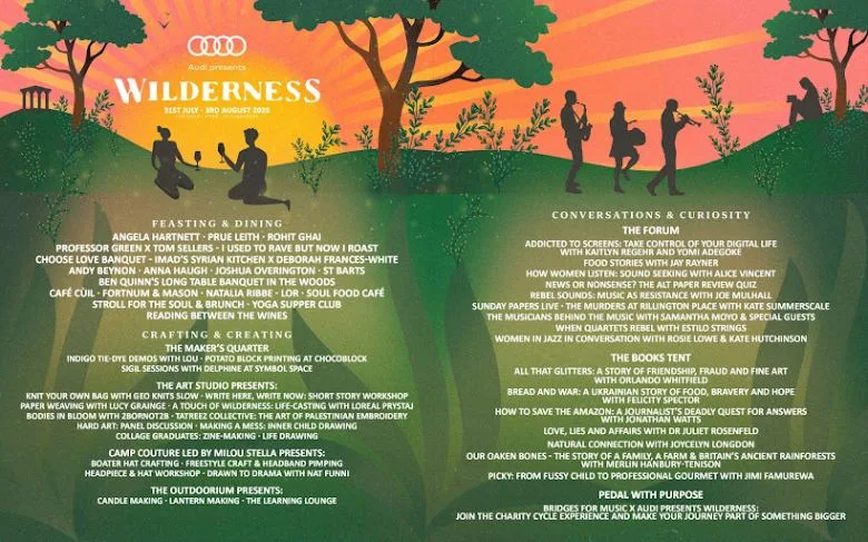 Audi présente le programme de fête du Wilderness Festival