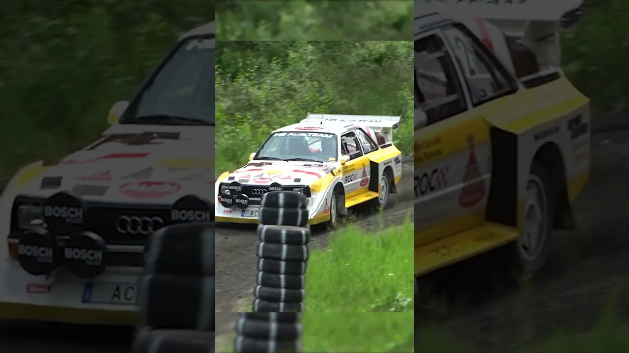 Légende du rallye ! L’Audi S1 ​​Sport Quattro déchire le gravier – Pas de musique, juste le moteur !