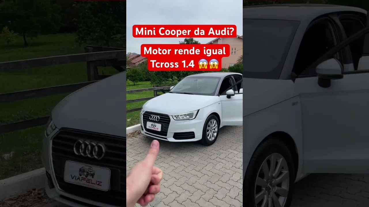 Audi A1 motor 1.4 e um foguete, melhor que Tcross 1.4 da volks e Toyota Corolla