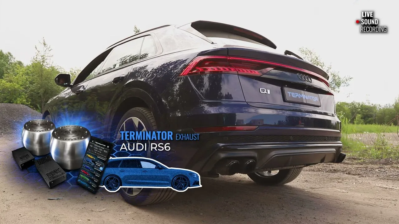 Système d’échappement électronique actif #TerminatorExhaust pour AUDI Q1, RS6 sound