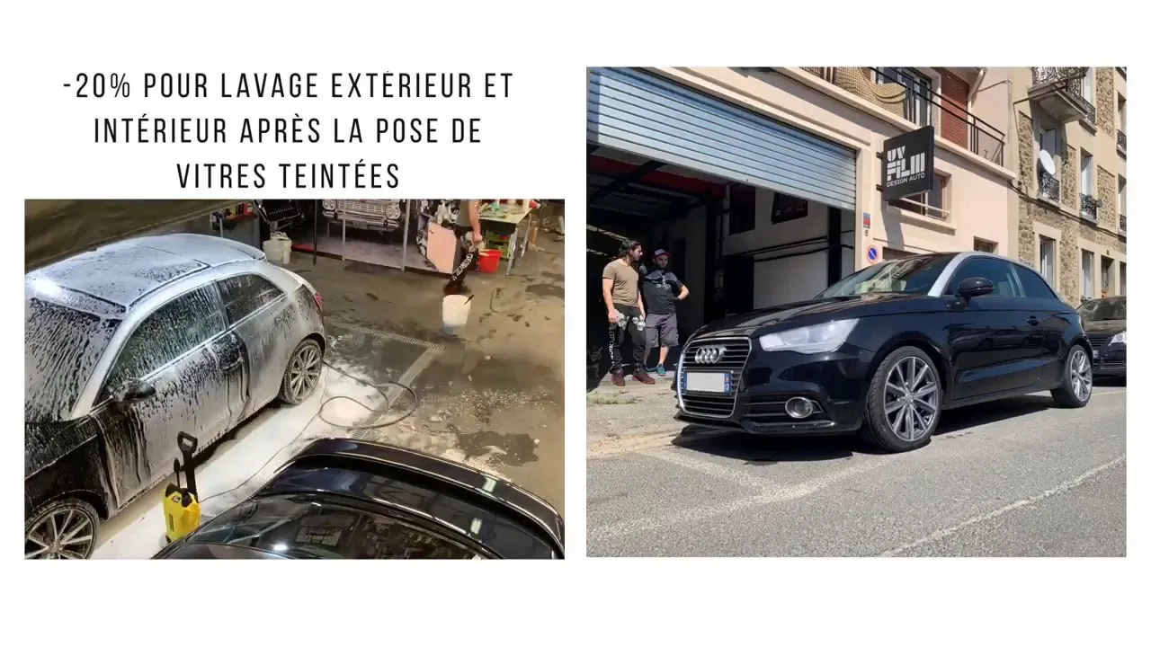 TIMELAPSE : LAVAGE INTERIEUR/EXTERIEUR AUDI A1 – UV FILM DESIGN AUTO
