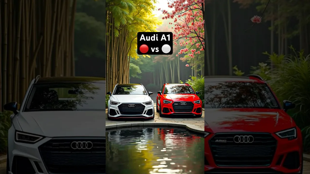Audi A1 | Rouge vs blanc ❤️🤍 #Audi