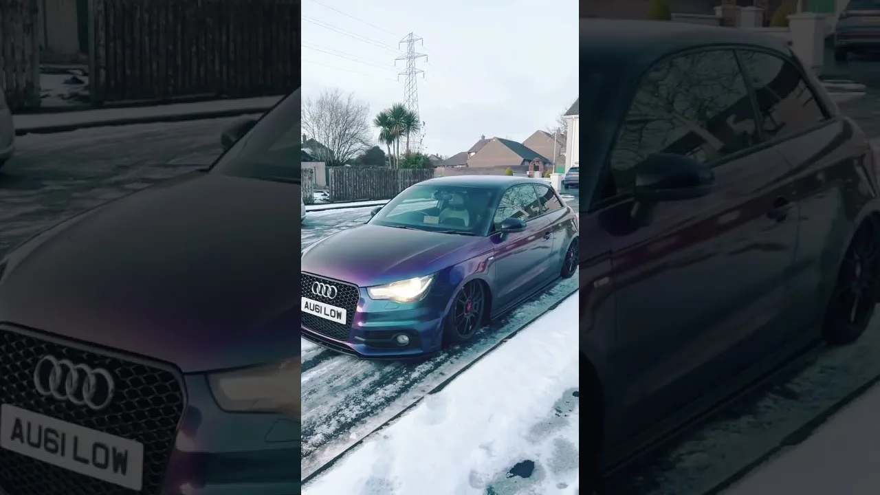 Bagged Audi A1 | Snow Day | Airlift #audi #a1 #airlift