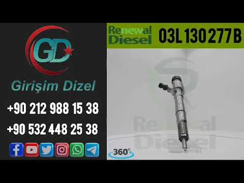 Injecteur de carburant diesel Audi A1 1 6 TDI 03L130277B