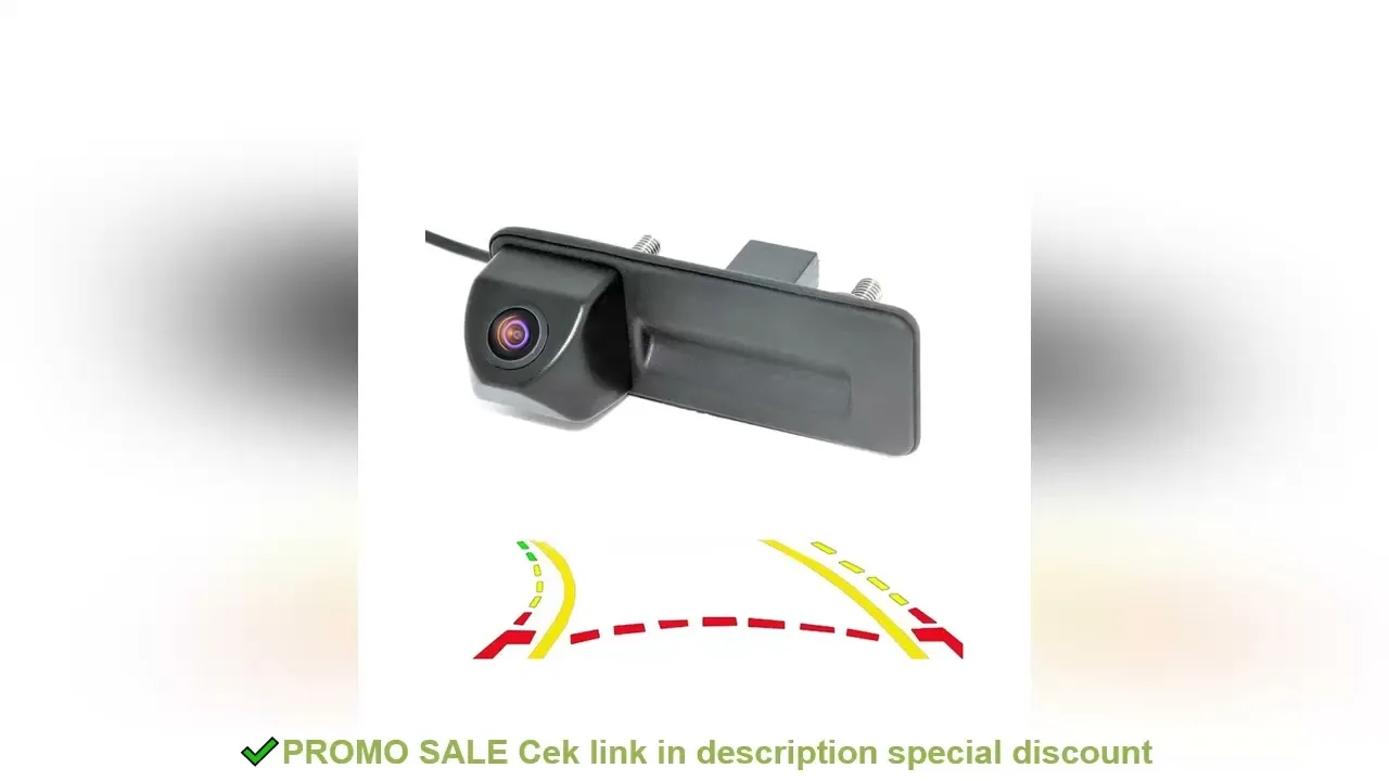 Trajectoire dynamique Tracks de stationnement Caméra de la poignée du coffre arrière arrière pour AUDIA1 Skoda Roomste