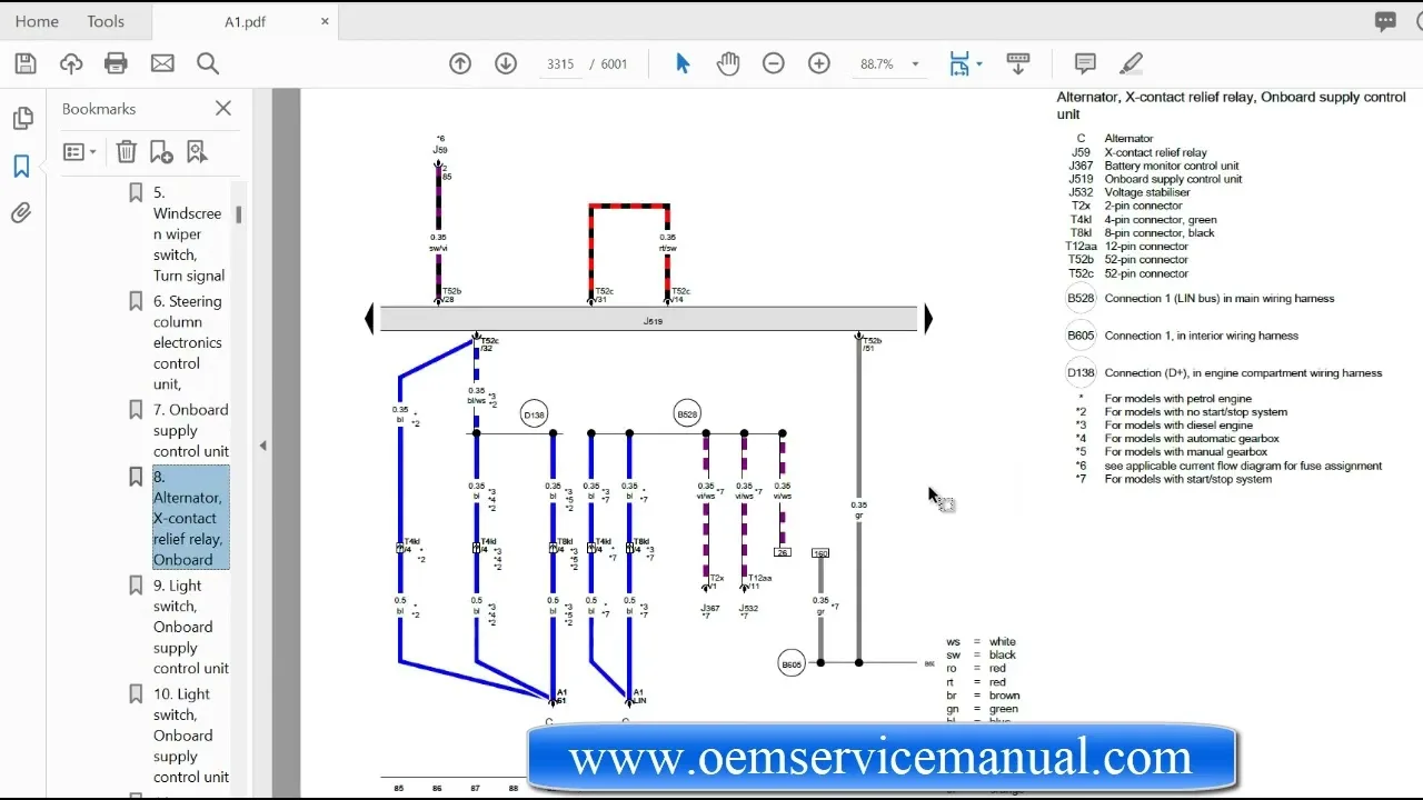 Manuel de réparation d’atelier Audi A1 2011 PDF