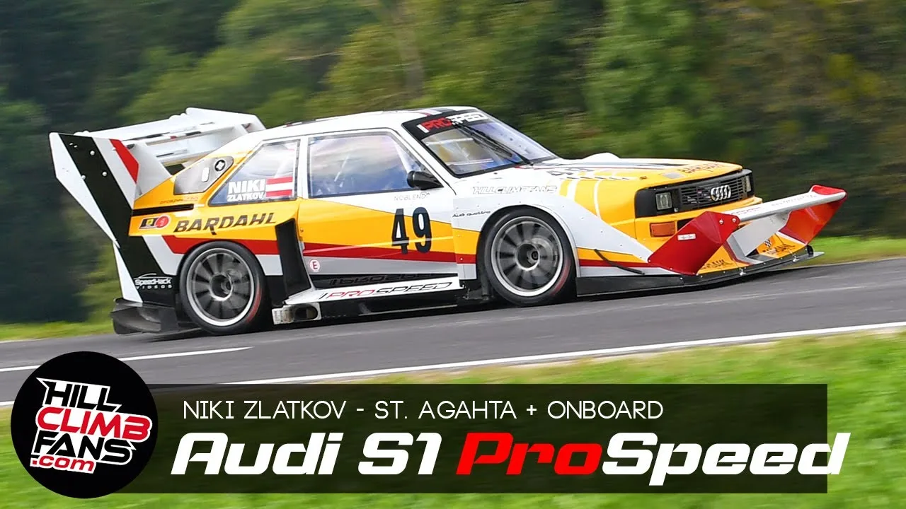Audi S1 ​​Pikes Peak quattro PROSPEED – Niki Zlatkov || Hill Climb Sainte-Agathe 2023 ☆ À BORD