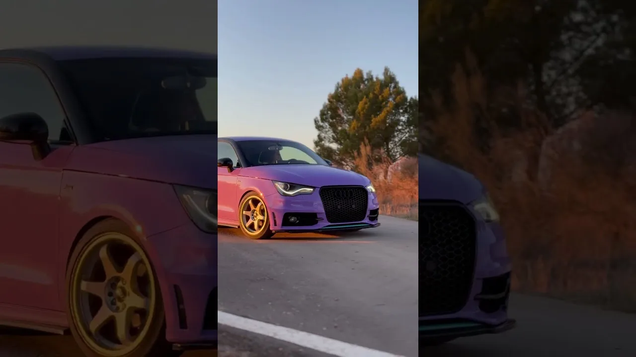Audi power! #cars#audi#audipower#racing#racingcar#carpower#purple#audistance