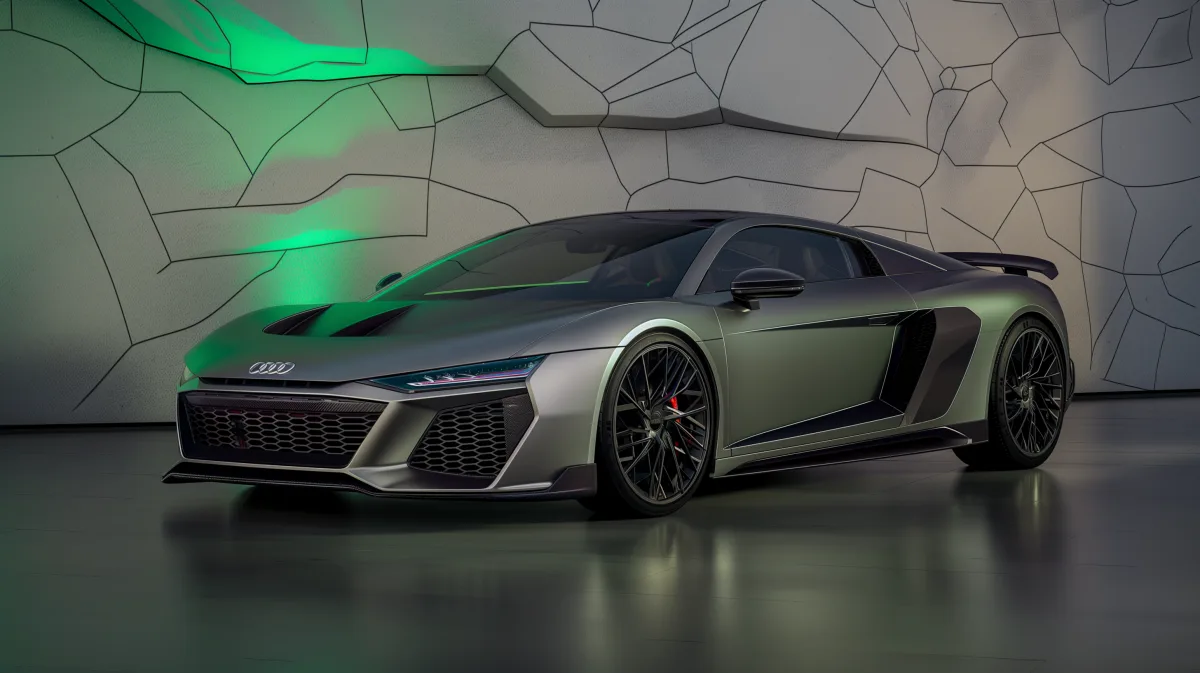 La supercar R8 emblématique d’Audi se déroule pour un retour