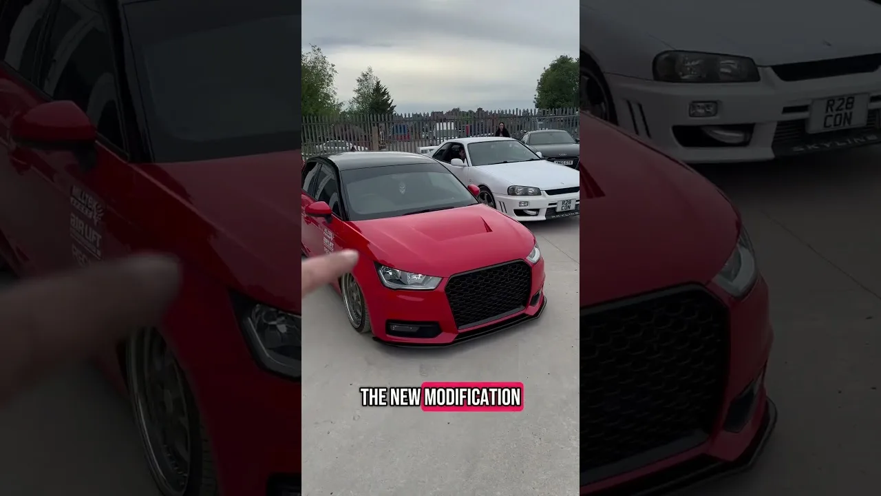 NEW VENTED BONNET FOR THE A1 #carcommunity #carenthusiast #audia1 #ds13sel #cars #audi