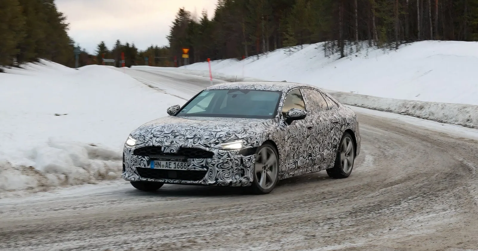 2027 Audi A7 espionné faisant des tests d’hiver en Suède – vitesse de pointe