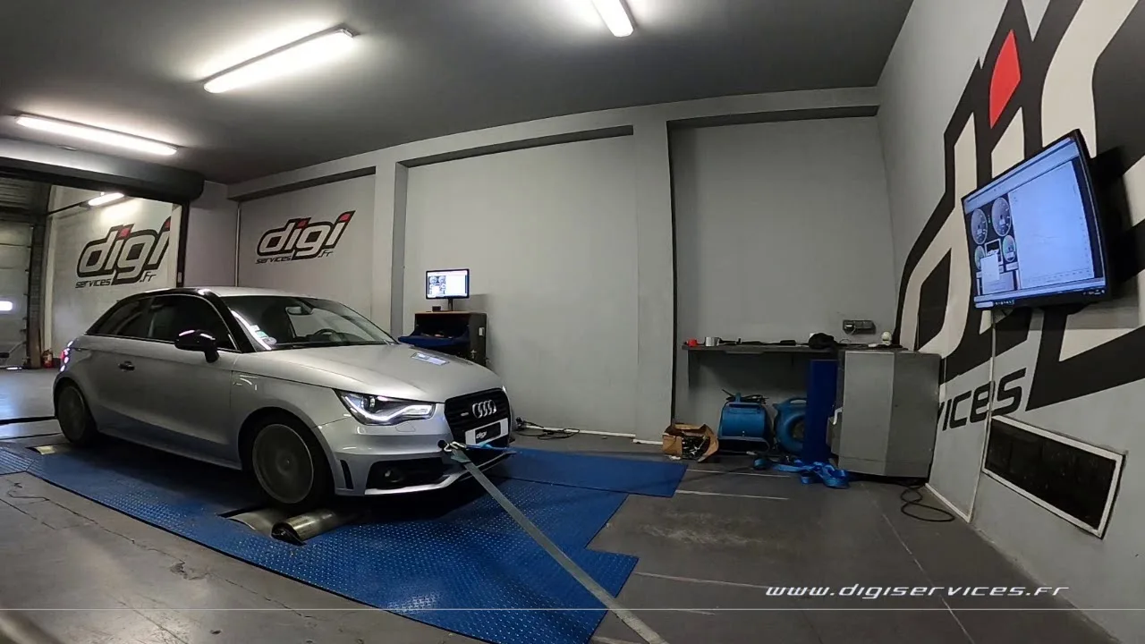 Audi A1 1.2 TSI 86cv DSG Reprogrammation Moteur @ 125cv Digiservices Paris 77 Dyno