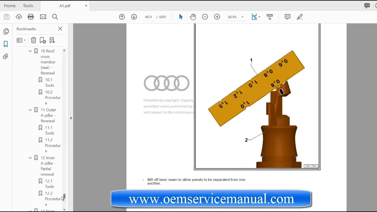 Manuel de réparation d’atelier Audi A1 2015 PDF
