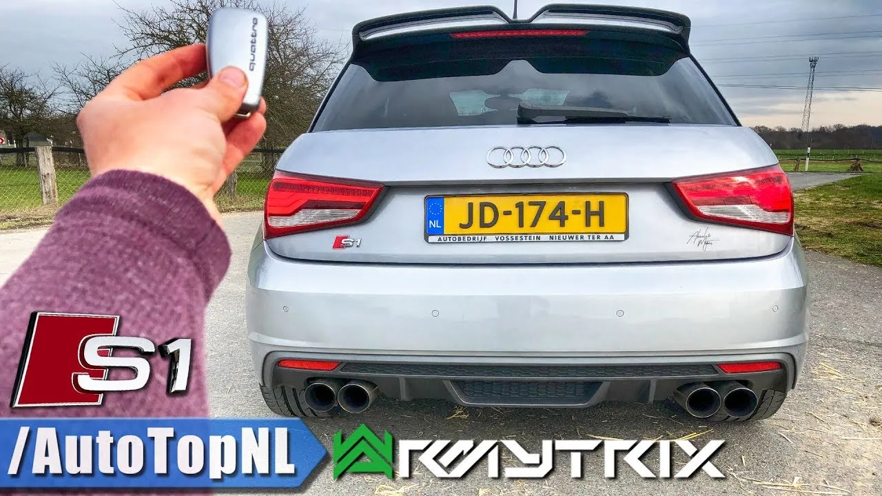 AUDI S1 Sportback 320HP REVIEW POV Test Drive sur AUTOBAHN & ROAD par AutoTopNL