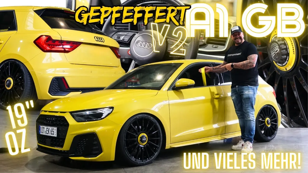 AUDI A1 GB AVEC 19&Prime; & PEPPERED V2 avec roulement à dôme de carrossage