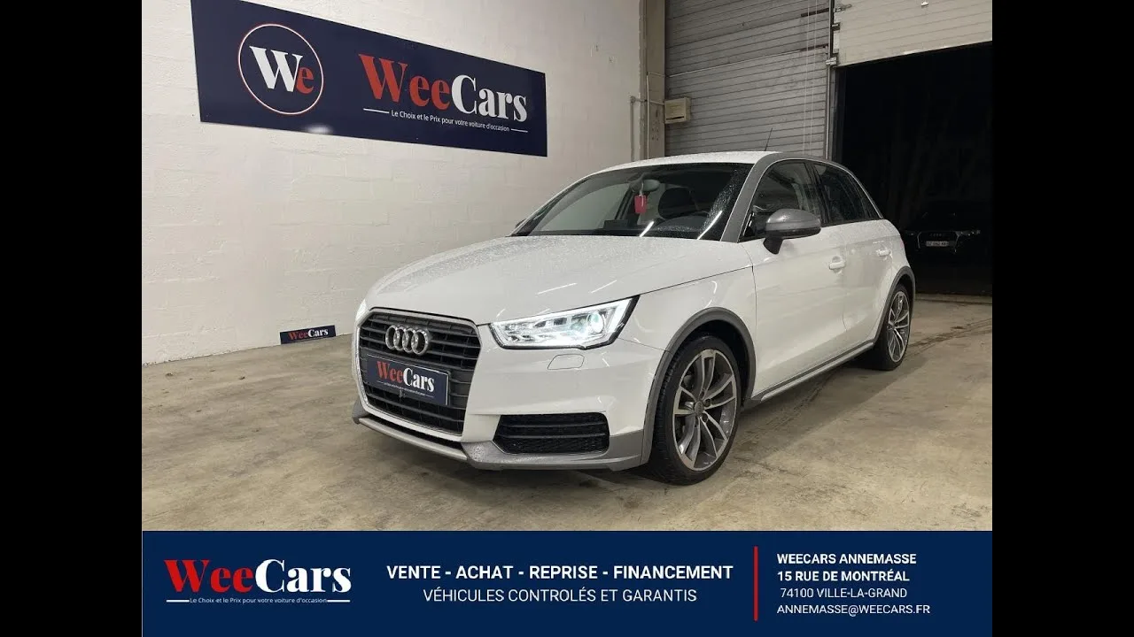 AUDI A1 SPORTBACK 1.0 TFSI 95 ULTRA ACTIVE S-TRONIC BVA  Automatique ESSENCE 27/04/2016 41 000 km