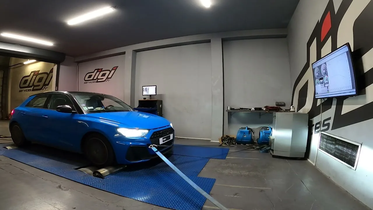 Audi A1 30 TFSI 116cv DSG Reprogrammation Moteur @ 130cv Digiservices Paris 77 Dyno