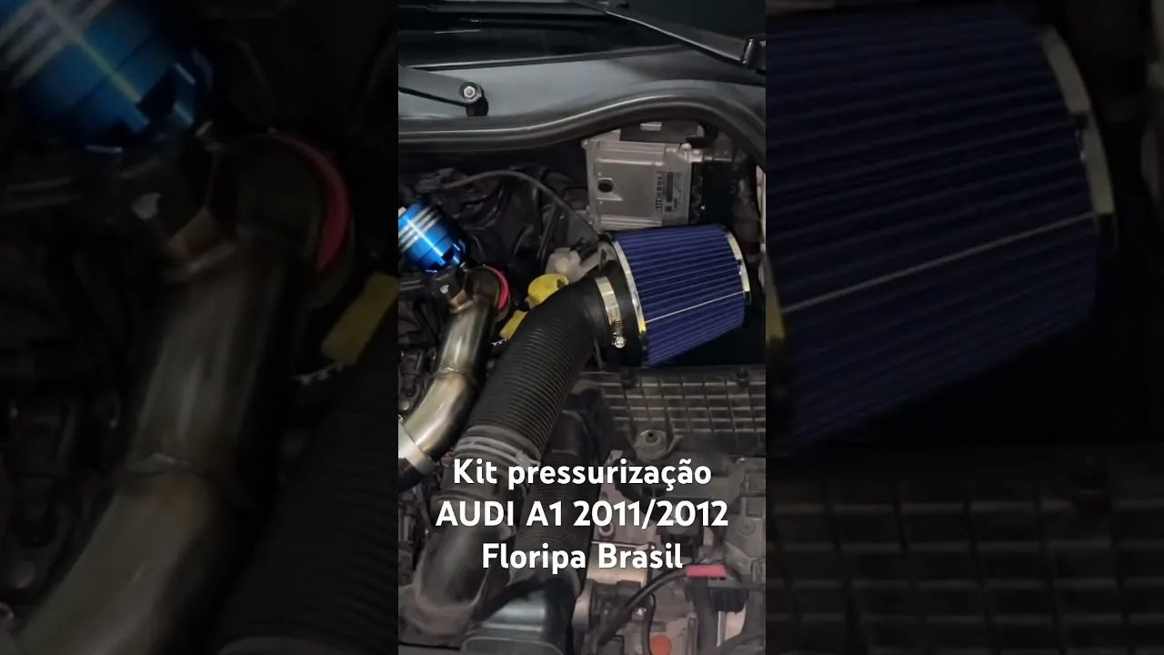 AUDI A1 COM KIT PRESSURIZAÇÃO TURBO E VÁLVULA FEITO PELA LSL CUSTON FLORIPA BRASIL #CUSTON #audi