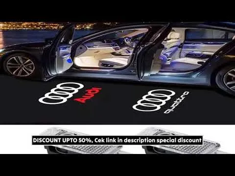 2PCS Car porteur de voiture lumières de bienvenue pour Audi A1 A3 8P 8V A4 A5 A6 A7 A8 Q3 Q5 Q7 Q8 SLINE TT LOGO