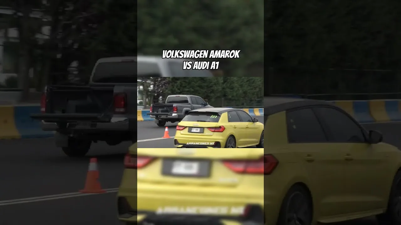 Volkswagen Amarok vs Audi A1 #arrancones