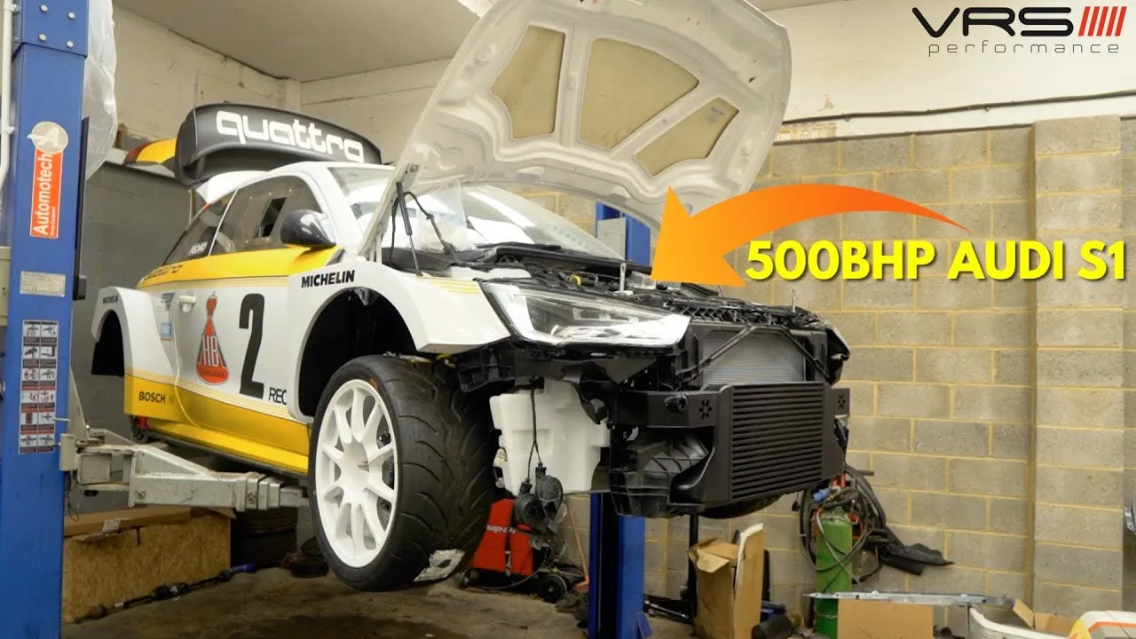 Construction d’une voiture de course Audi S1 ​​de 500 chevaux…