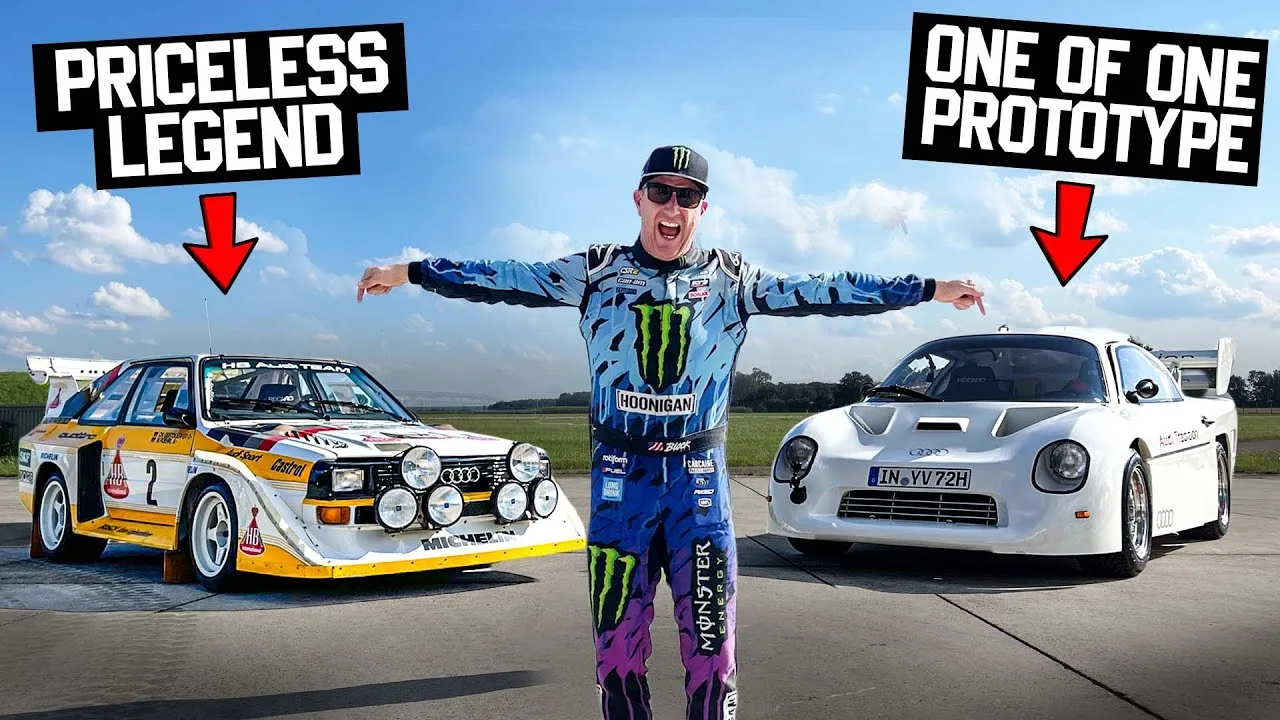 Ken Block déchire les machines de rallye légendaire d’Audi Secret Storage