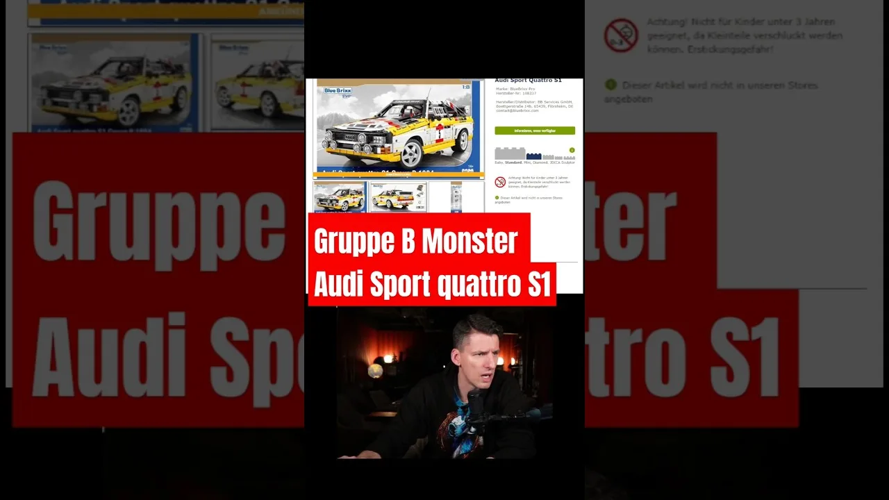 Audi Sport Quattro S1 arrive! Près de 4000 pièces avec une fonction RC en option!