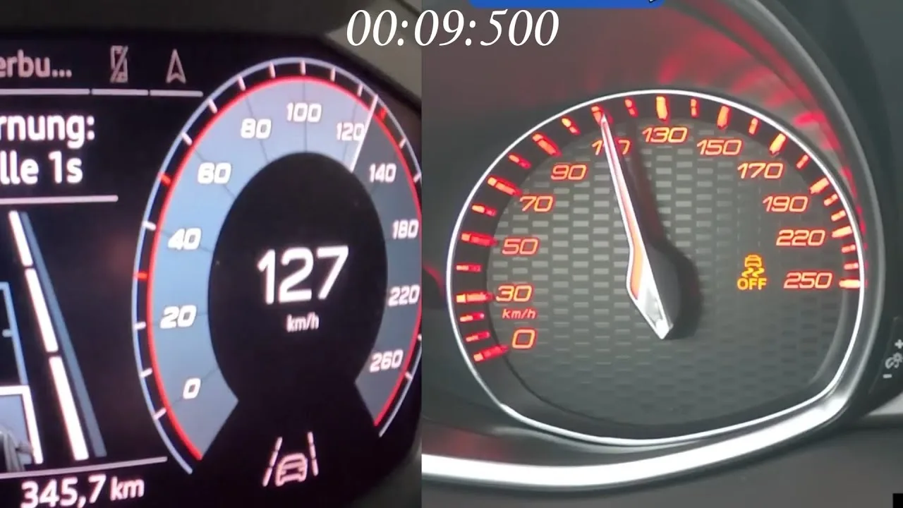 Audi A1 2.0 TFSI contre Peugeot 308 GT | 0-220 km / h Bataille d’accélération