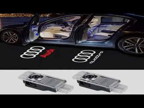 Feux de bienvenue pour porte de voiture, 2 pièces, pour Audi A1 A3 8P 8V A4 A5 A6 A7 A8 Q3 Q5 Q7 Q8 Sline TT Logo