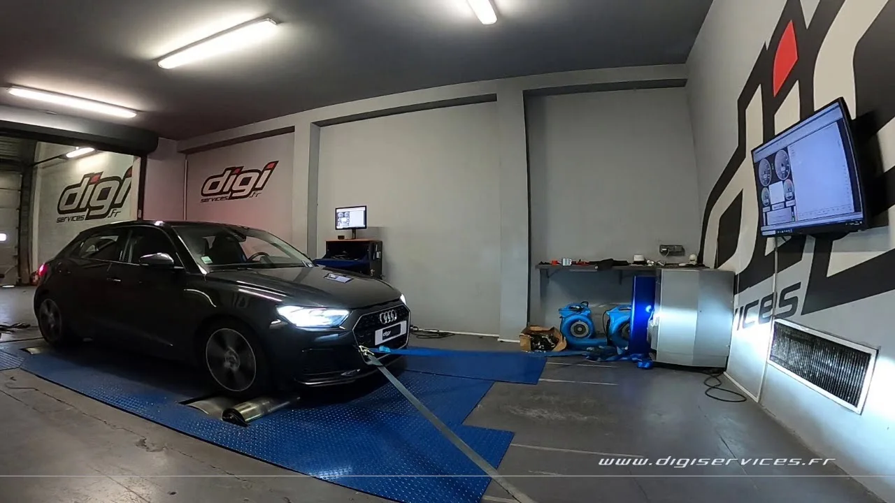 Audi A1 25 TFSI 95cv Reprogrammation Moteur @ 128cv Digiservices Paris 77 Dyno